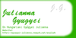 julianna gyugyei business card