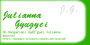 julianna gyugyei business card